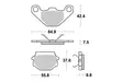 Sbs Bromsklossats Racing Sintered - Bromsbelägg - D113847 - 1