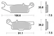 Sbs Bromsklossats Racing Sintered - Bromsbelägg - D113987 - 1