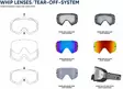 Spect Red Bull Whip SPARE LENS blue flas - Linser & Reservdelar Crossglasögon - D382997 - 1