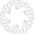 GOLDFREN Bromsskiva bak YZ 22-..YZ450F 2 - Bromsskivor - D509847 - 1