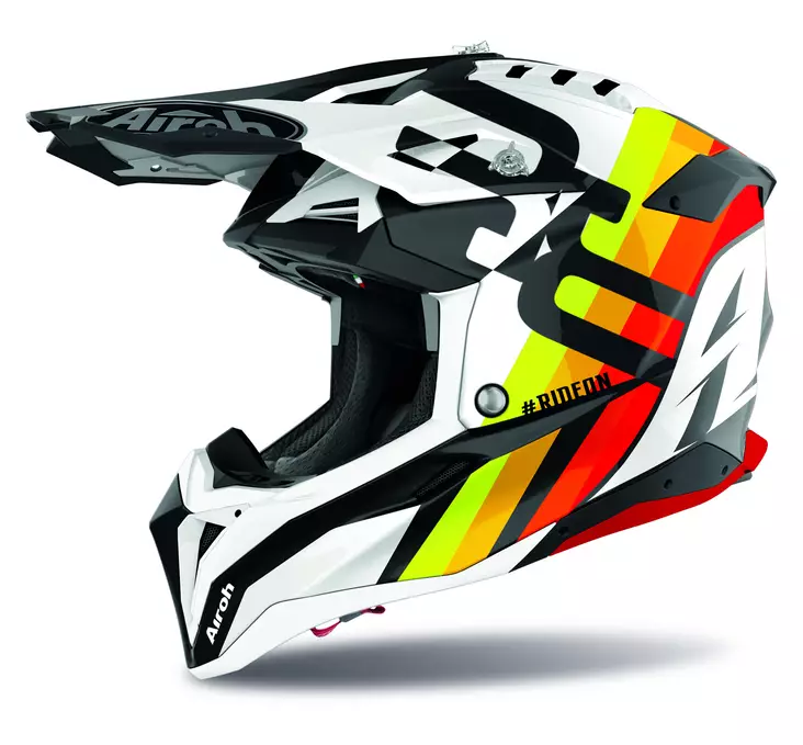Airoh Hjälm Aviator 3 Rainbow vit - Crosshjälmar - D340397 - 1