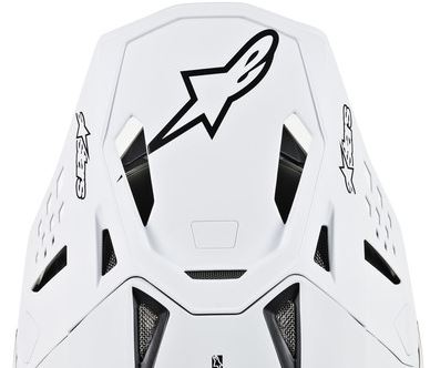 Alpinestars Skärm S-M10 - DYNO Matt Vit - Tillbehör & Reservdelar till hjälm - D160117 - 1