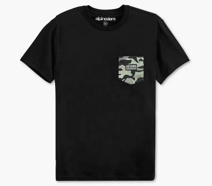 Alpinestars T-Shirt Pocket Camo Svart - T-shirts & Toppar - D396977 - 1