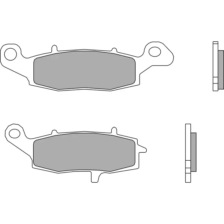 Brembo Bromsbelägg Sintered Front Road - Bromsbelägg - D6137 - 1