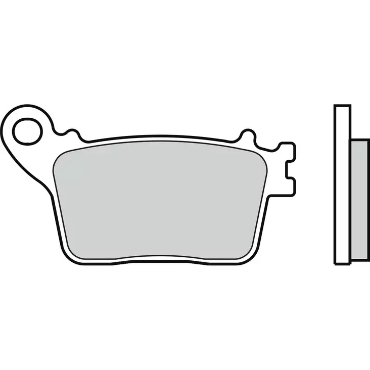 Brembo Bromsbelägg Sintered Rear Road - Bromsbelägg - D6117 - 1