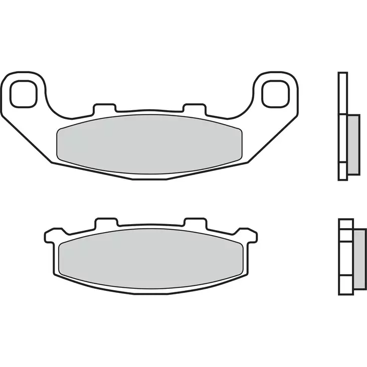 Brembo Bromsklossats Carbon-Ceramic - Bromsbelägg - D114447 - 0