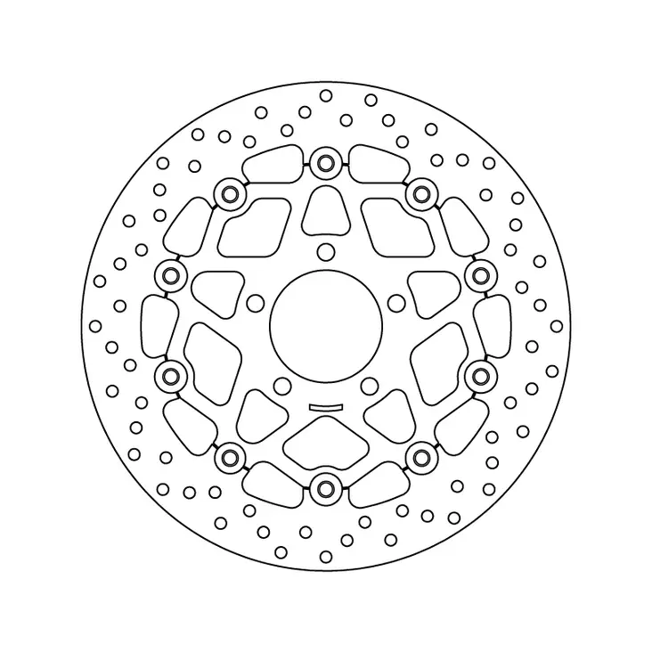 Brembo Serie Oro Bromsskiva floating - Bromsskivor - D6327 - 1