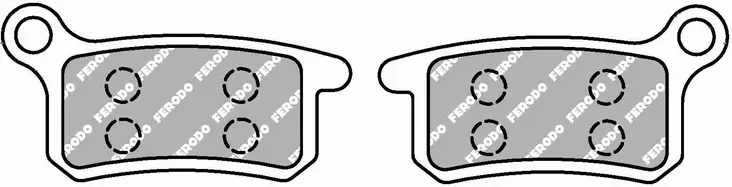 Ferodo brombklossats Sinter Grip MX: Hus - Bromsbelägg - D475687 - 1