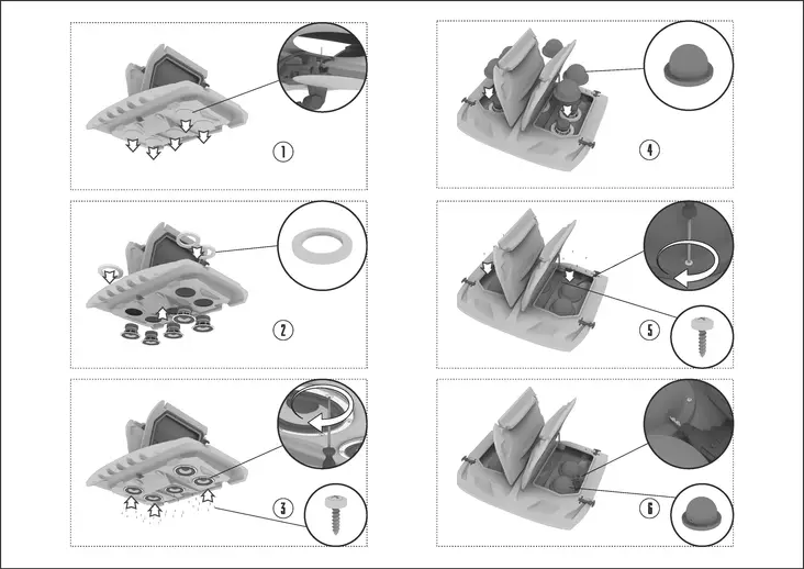 GKA/Tesseract Speaker cap for roof boxes - Hårda Transportboxar - D479817 - 1