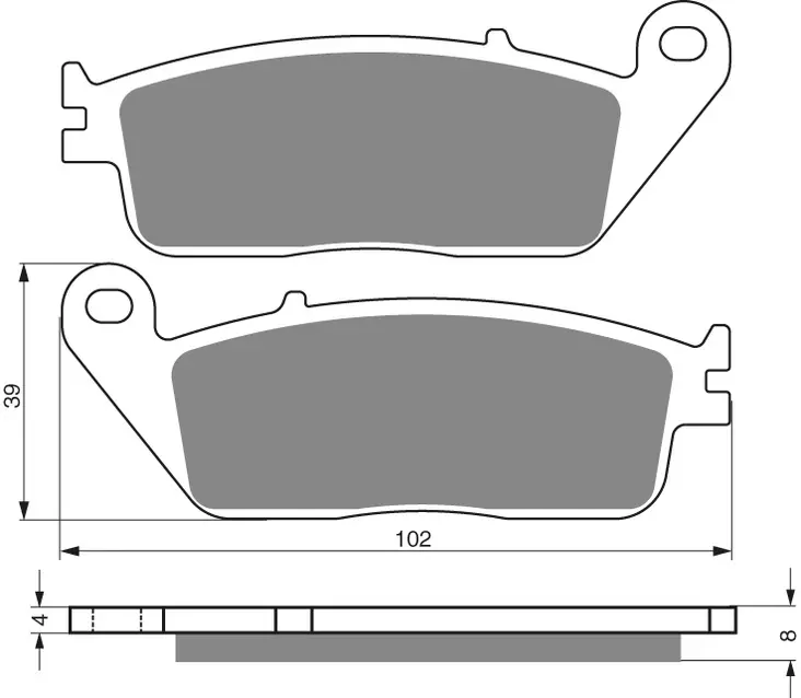 GOLDFREN Bromsbelägg 022 Ceramic Carbon - Bromsbelägg - D26427 - 1