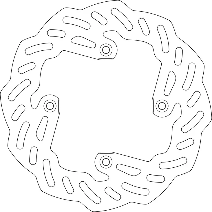 GOLDFREN Bromsskiva Bak YZ80/85 93- YZ65 - Bromsskivor - D19397 - 1