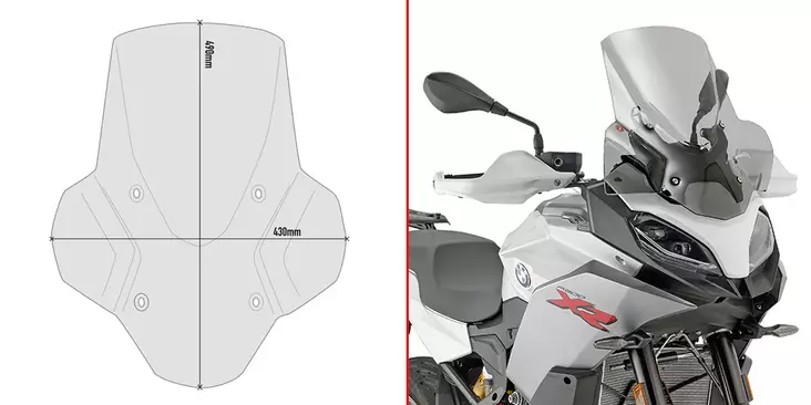 Givi SPOILER BMW F 900 XR (2020) - Vindskydd - D352147 - 1