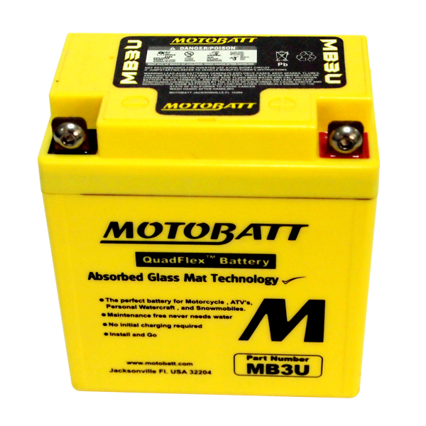 Motobatt MB3U batteri - Batterier - D2757 - 1