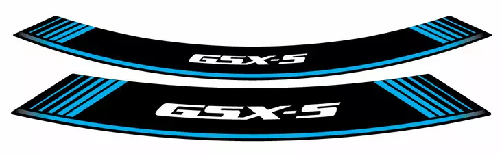 Puig Kit 8 Rim Strips Gsxs C/Blue - Fälgdekaler - D186347 - 1