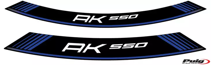 Puig Kit 8 Rim Strips Kymco Ak550 C/Blue - Fälgdekaler - D186627 - 1