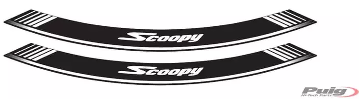 Puig Kit 8 Rim Strips Scoopy C/Silver - Fälgdekaler - D182487 - 1
