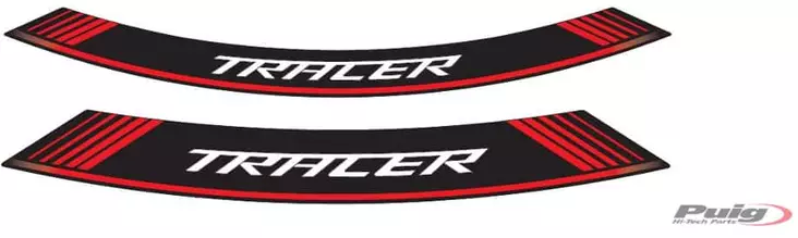 Puig Kit 8 Rim Strips Tracer C/Red - Fälgdekaler - D186107 - 1