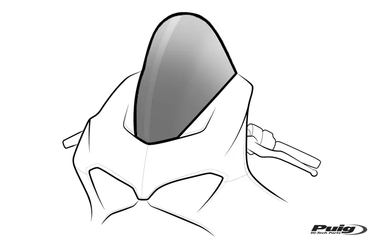 Puig R-Racer Screen Cbr1000Rr-R Fireblad - Stänkskydd - D373947 - 1