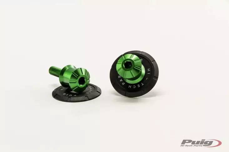Puig Spools Hi-Tech Parts Dim.10 C/Green - Crashpads - D186007 - 1