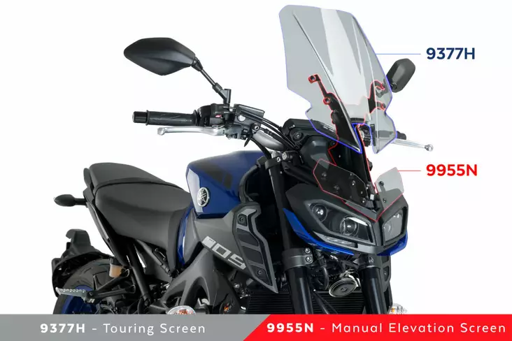 Puig Support M.E.M. For Yamaha Mt-09 17- - Vindskyddsfästen och delar - D261547 - 1