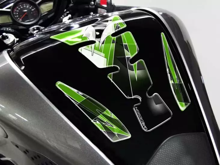 Puig Tank Pad Mod.Wings Kawasaki C/Green - Tankskydd - D182017 - 1