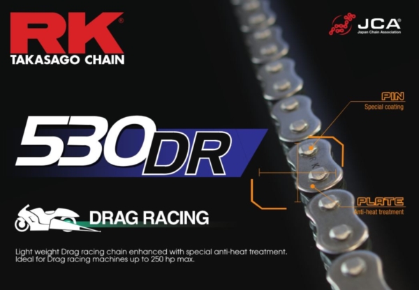 RK 530 DR Drag Race Chain - Kedjor 530 - D459547 - 1
