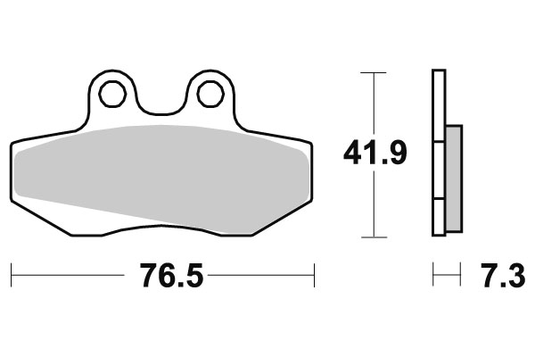 Sbs Bromsklossats Carbon Tech - Bromsbelägg - D113527 - 1