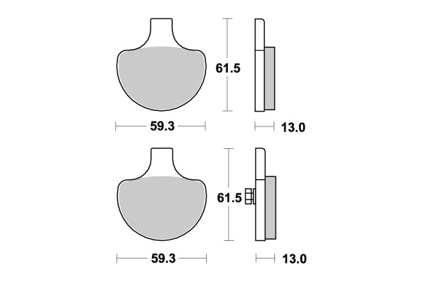Sbs Bromsklossats Carbon Tech - Bromsbelägg - D113747 - 1