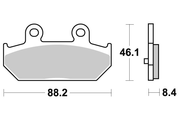 Sbs Bromsklossats Ceramic - Bromsbelägg - D113577 - 1