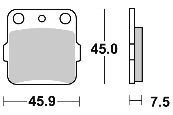 Sbs Bromsklossats Ceramic - Bromsbelägg - D113757 - 1