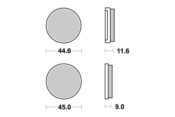 Sbs Bromsklossats Ceramic - Bromsbelägg - D113777 - 1