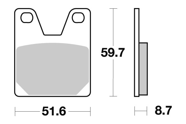Sbs Bromsklossats Ceramic - Bromsbelägg - D113887 - 1