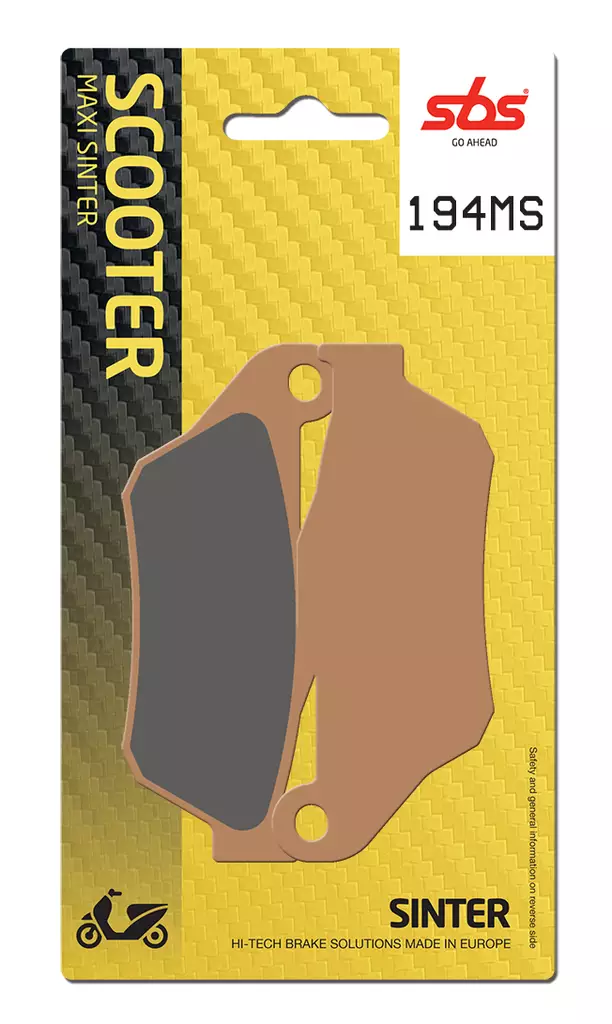 Sbs Bromsklossats Maxi Sinter - Bromsbelägg - D106647 - 1