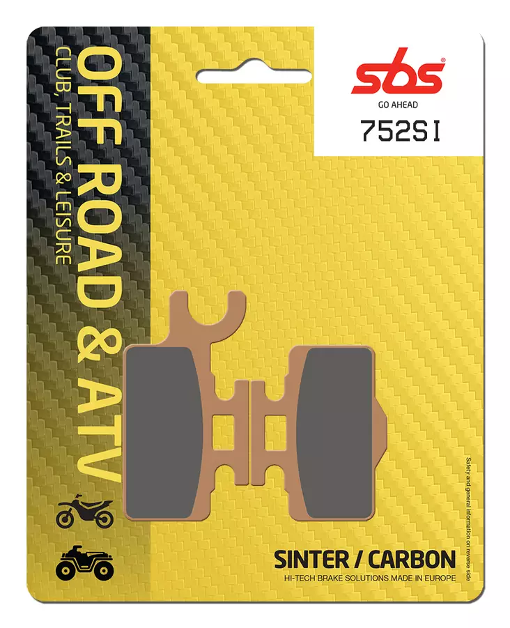 Sbs Bromsklossats Sintered Offroad - Bromsbelägg - D107017 - 0