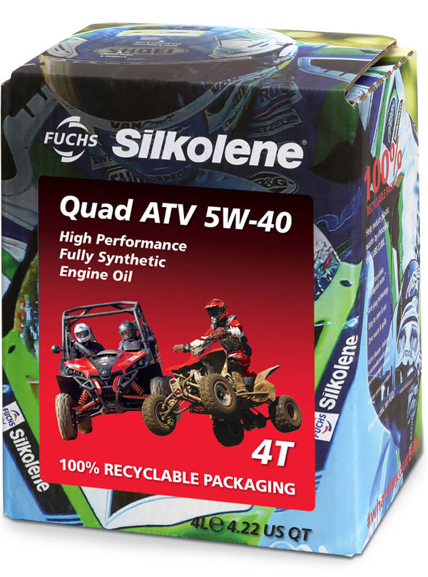 Silkolene Quad ATV 5W-40 4L CUBE (4) - Motorcykeloljor 4T - D387737 - 1