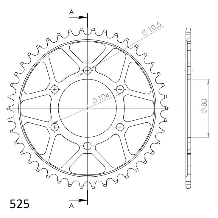 Supersprox Bakdrev Stål 1489.42 - Bakdrev - D6927 - 1