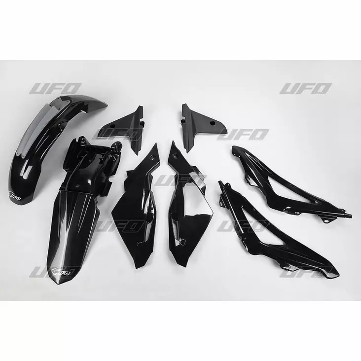 UFO Plastkit 4-delar Svart HVA 2-takt CR - Plastkit - D33787 - 1