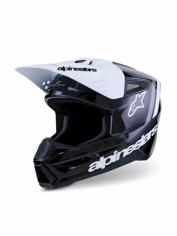 Alpinestars Hjälm S-M3 Radium Svart/Vit - Crosshjälmar - D494037 - 1