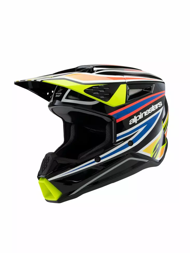 Alpinestars Hjälm SM3 Youth Wurx Svart/G - Juniorhjälmar - D475897 - 1