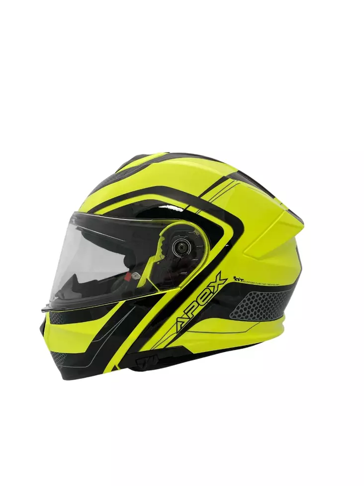 AMOQ Hjälm MI100 Porto svart/gul - Öppna/Öppningsbara hjälmar - D517597 - 1