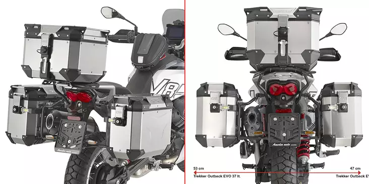 Givi Pannier Holder Moto Guzzi V85 TT (2 - Monteringsatser & Pakethållare - D484047 - 1