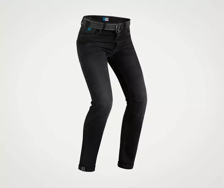 PMJ Jeans Caferacer Svart, med bälte - Kevlar Jeans & Textil Byxor - D491017 - 1