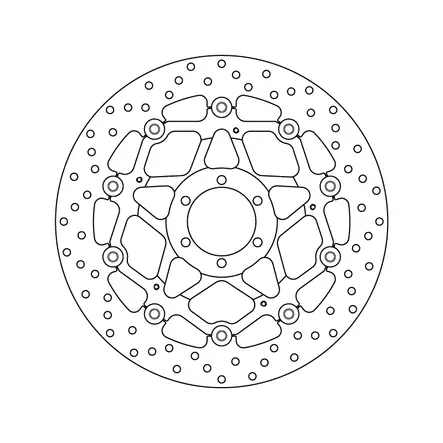 Brembo Serie Oro Bromsskiva floating - Bromsskivor - D6338 - 1