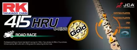 RK GB415HRU UW-ringskedja Moto 3 - Kedjor 415 - D370108 - 2