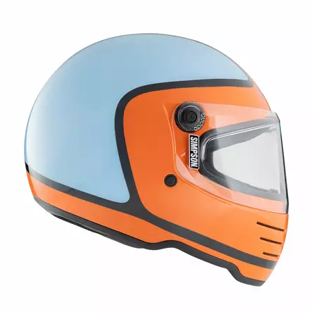 SIMPSON Hjälm M62 Hondo Orange/Blå - Integralhjälm - D516318 - 2