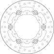 Brembo Serie Oro flytande bromsskiva - Bromsskivor - D88198 - 1