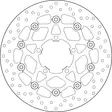 Brembo Serie Oro flytande bromsskiva - Bromsskivor - D88218 - 1