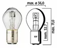 Flösser Glödlampa 12V 45/40W BA20d - Glödlampor  - D256478 - 1