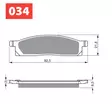 GOLDFREN Bromsbelägg 034 Ceramic Carbon - Bromsbelägg - D19268 - 1