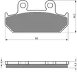 GOLDFREN Bromsbelägg 051 Ceramic Carbon - Bromsbelägg - D26458 - 1